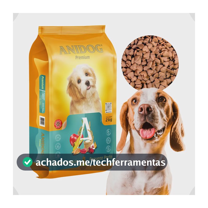 Anidog Premium Ração Cachorro Pequeno Porte 2kg Carne/frango