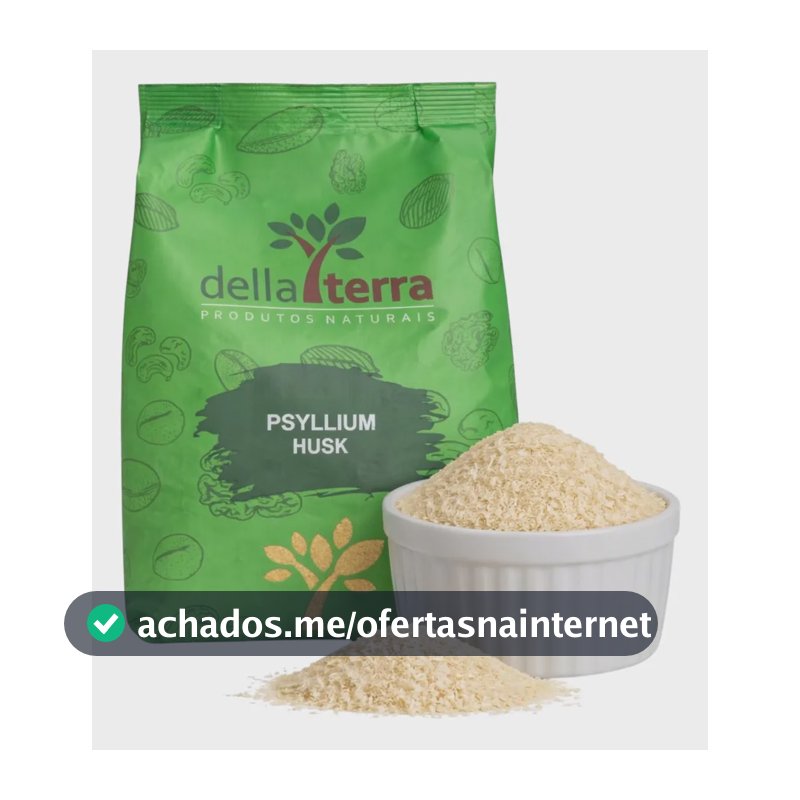 Psyllium Husk Premium Original Importado 1 Kg Della Terra Original