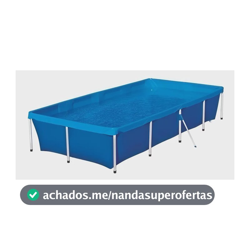 Piscina 3.000 Litros Botafogo - Aço Resistente, Lona Pvc Durável E Fácil De Montar