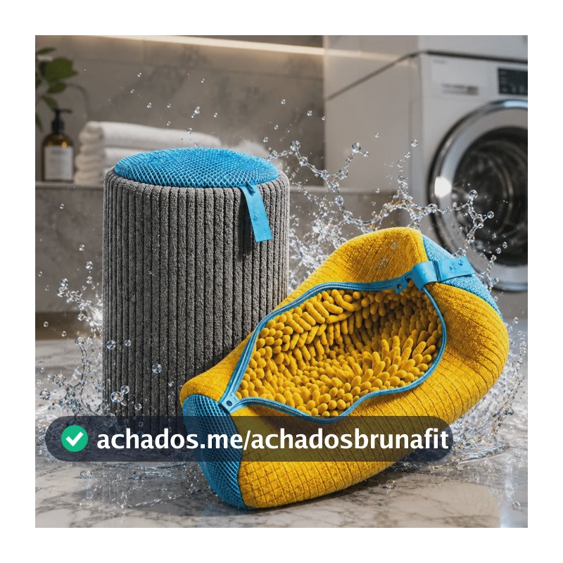 Kit 2 Sacos De Lavagem Tenis Sapatos Para Máquina De Lavar Aleatório