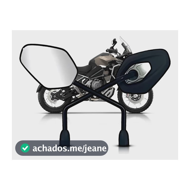 Par Retrovisor Modelo Fixo Tiger Triumph 1200 Rosca Honda