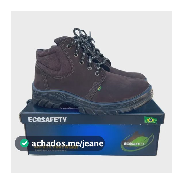 Nobuck Botina Epi Bota De Segurança Bico Pvc Café Marrom