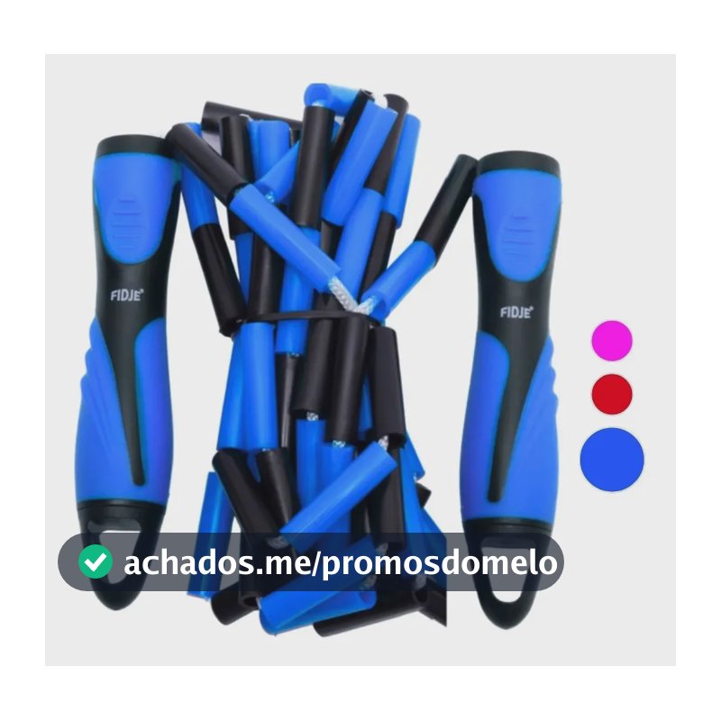 Corda Segmentada De Pular Freestyle Com Rolamentos Azul