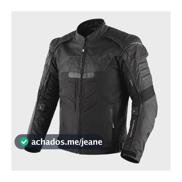 Jaqueta Texx Couro Moto Falcon V2 Motociclista - Masculino Preto Liso 4g