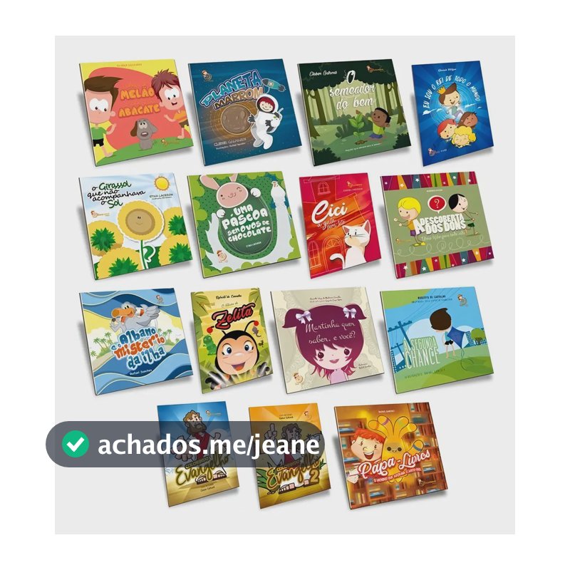 KIT LIVROS INFANTIS ESPÍRITAS - 15 LIVROS - Autores Diversos - Boa Nova - Capa Mole