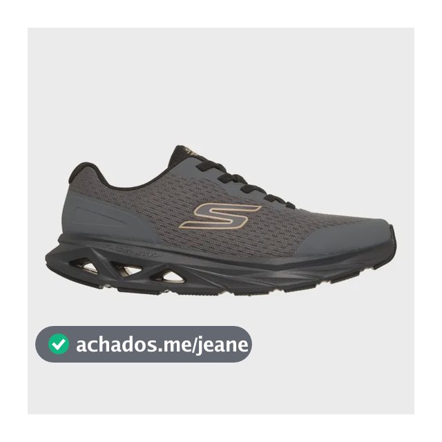 Tênis Masculino Glide-step Vortex Skechers Cinza Liso 39 Br