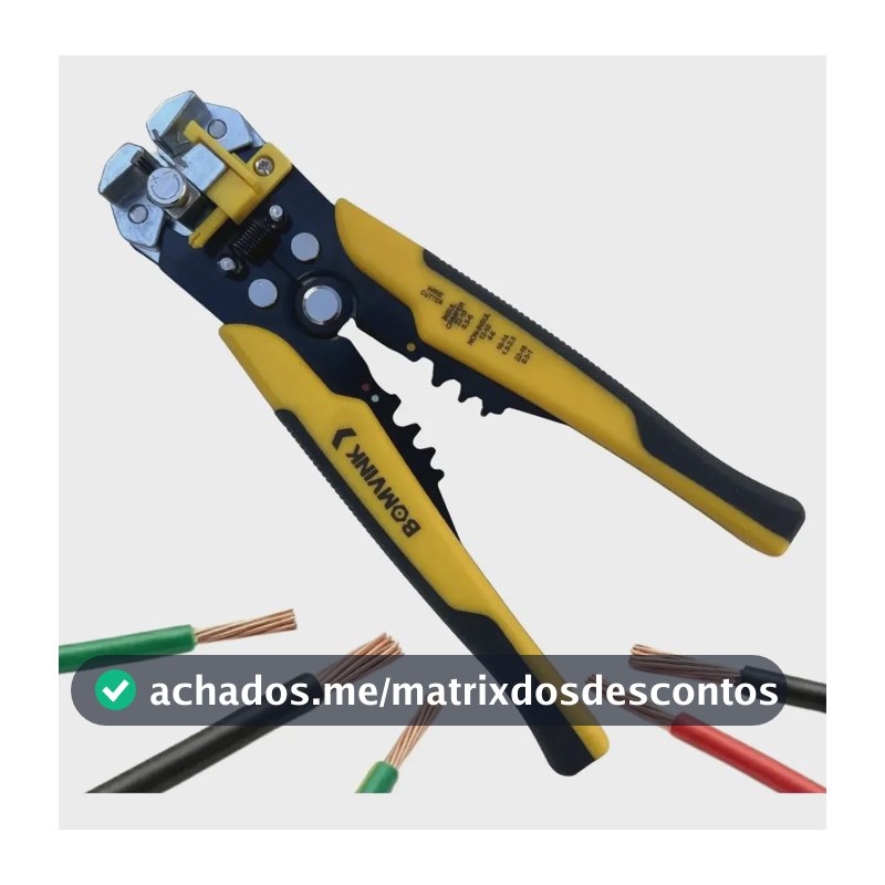 Alicate Desencapador De Fios E Crimpador  Eletricista
