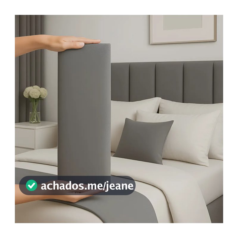 Cabeceira Queen 160cm Cama Box Kit 8 Módulos Adesivo Dubai Cor Cinza-escuro