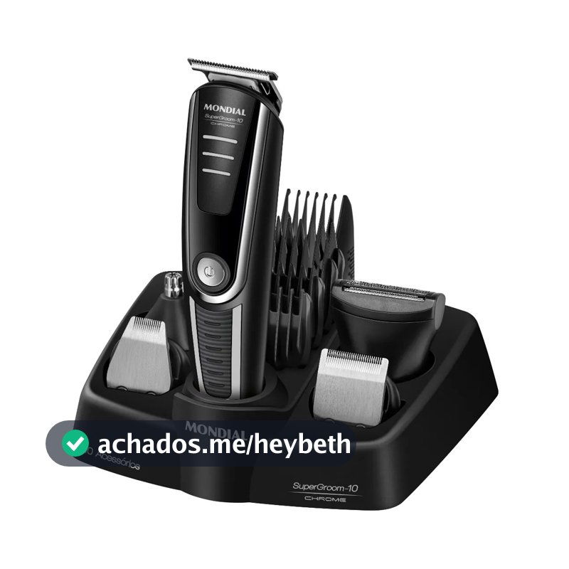 Aparador De Pelos Supergroom-10 Mondial Bivolt Bg-10