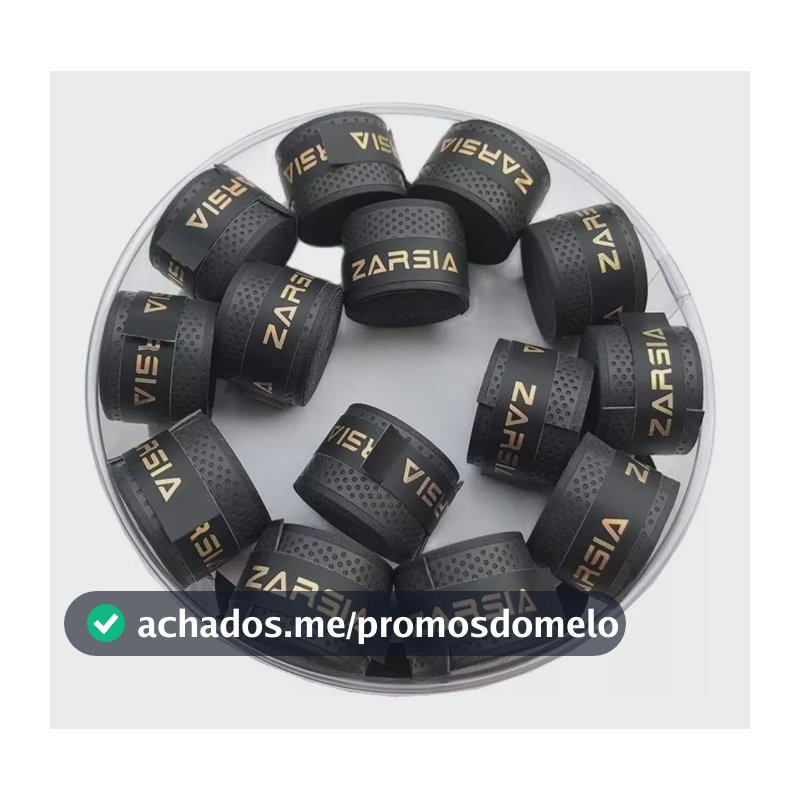5 Overgrip Fita Super Grap Seca Raquete Beach Tennis Preto