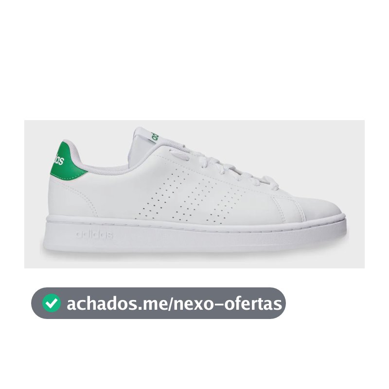 Tênis Masculino E Feminino Advantage 2.0 adidas Branco E Verde Liso 36 Br