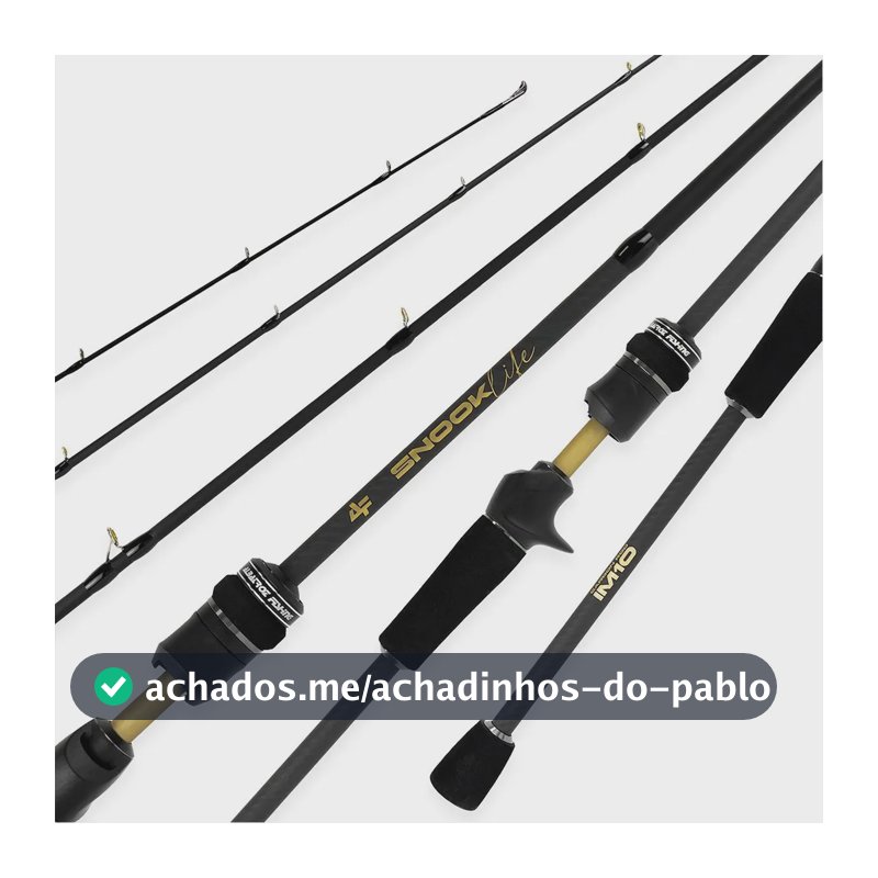 Vara De Carretilha Snook Life C601 1,83mts 10-25lbs 1 Parte - Albatroz