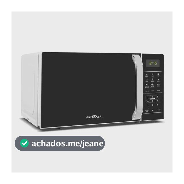 Micro-ondas Britânia Bmo23 De Preto 20l Branco