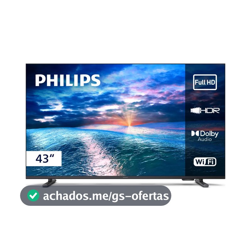 Smart TV Philips 43" Full HD 43PFG6910/78 Wi-Fi