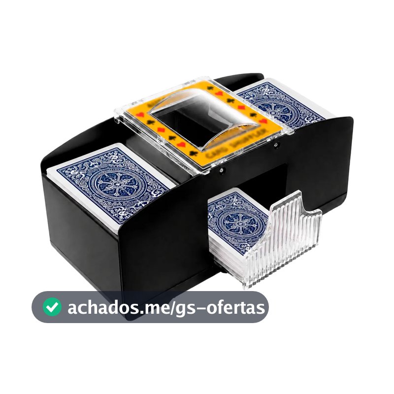 Embaralhador Automático Cartas Baralho Jogos De Mesa