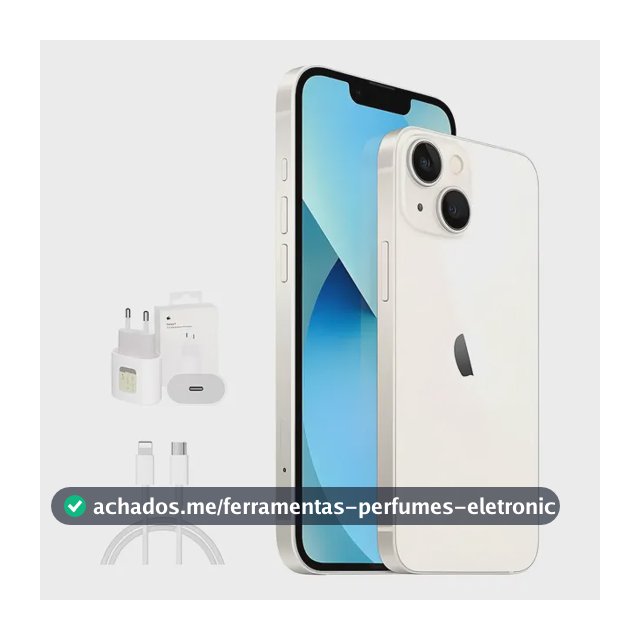 Apple iPhone 13 (128gb) Branco Novo + Acessórios