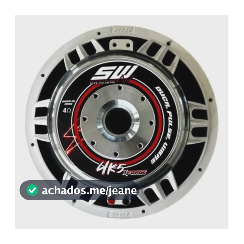 Alto Falante Subwoofer Sw 4k5 X Force 15 2250w 4ohms Grave Branco