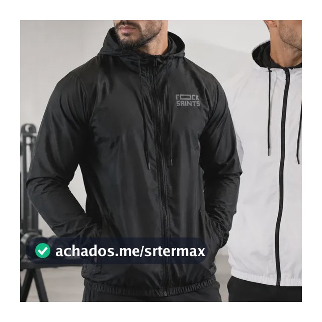Kit 2 Jaquetas Corta Vento Rock Saints Liso Com Capuz
