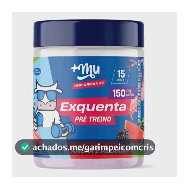 Pré Treino Cafeína Exquenta Pink Lemonade Muke Mais Mu 300 Sabor Amora