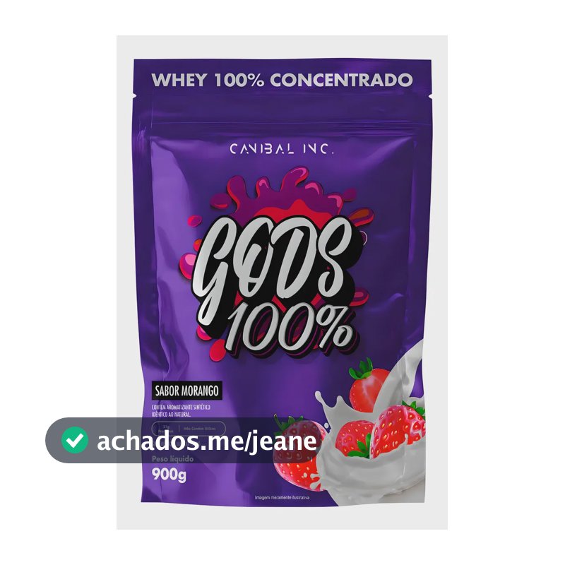 Suplemento en pó Canibal Inc. Gods 100% Whey protein sabor morango x 900G