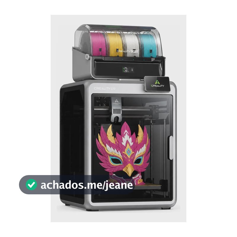 Impressora 3d Creality K2 Combo Com Cfs Multicolor, 600 Mm/s Cor Preto