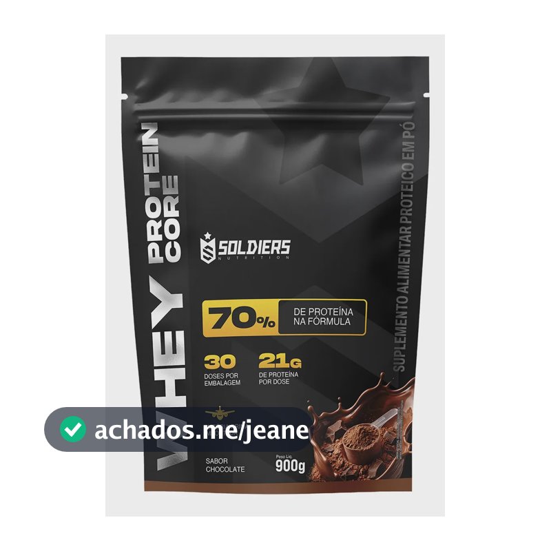 Whey protein Soldiers Nutrition em pó sabor Chocolate x 900g