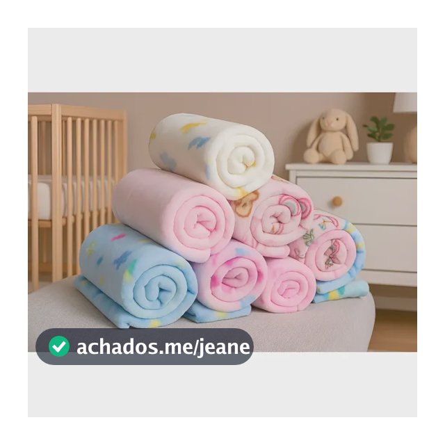 Kit 3 Mantas Infantil Microfibra 90x90cm | Macia, Leve