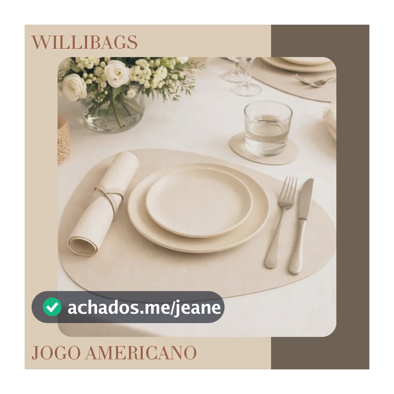Jogo Americano Dupla Face 4 Lugares Ideal Para Casa Cor Gelo E Nude Lisa