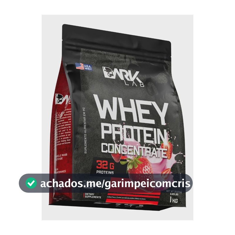 Whey Protein Concentrado 1kg Morango Dark Lab