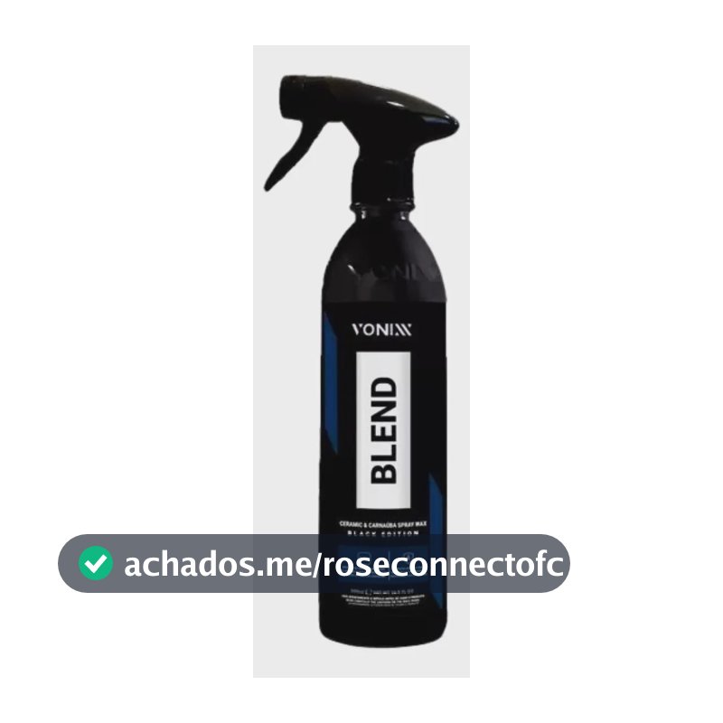 Cera Blend Black Spray Carnaúba Com Sio2 - 500ml Vonixx Cor Incolor