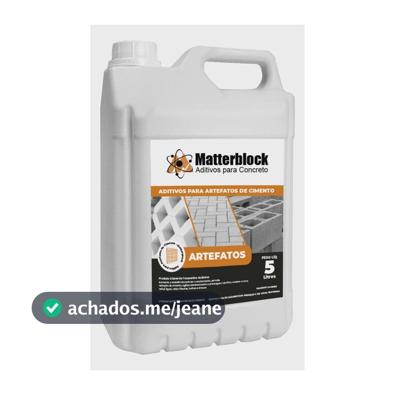 Aditivo Para Blocos De Concreto Artefatos 5l Matterblock