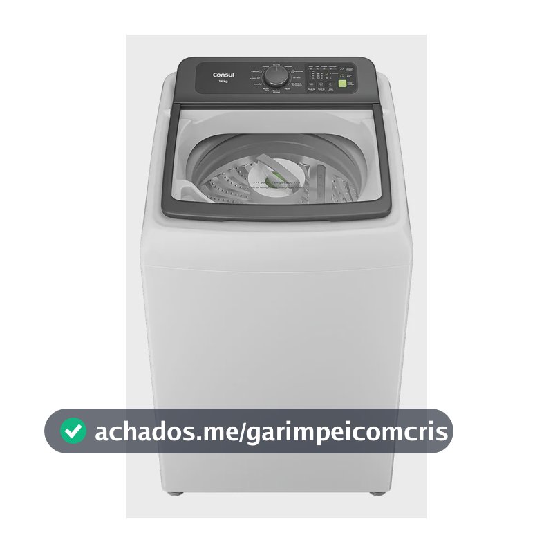 Máquina de Lavar Consul 14Kg Branca com Modo Eco - CWN14AB