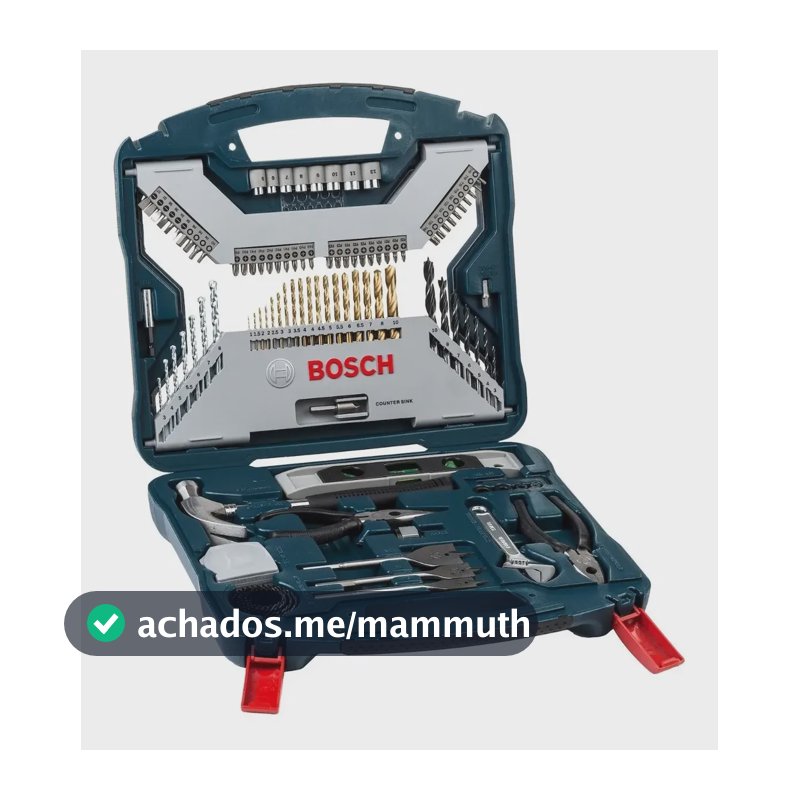 Kit De Pontas E Brocas Com 103 Peças Em Titânio X-line Bosch