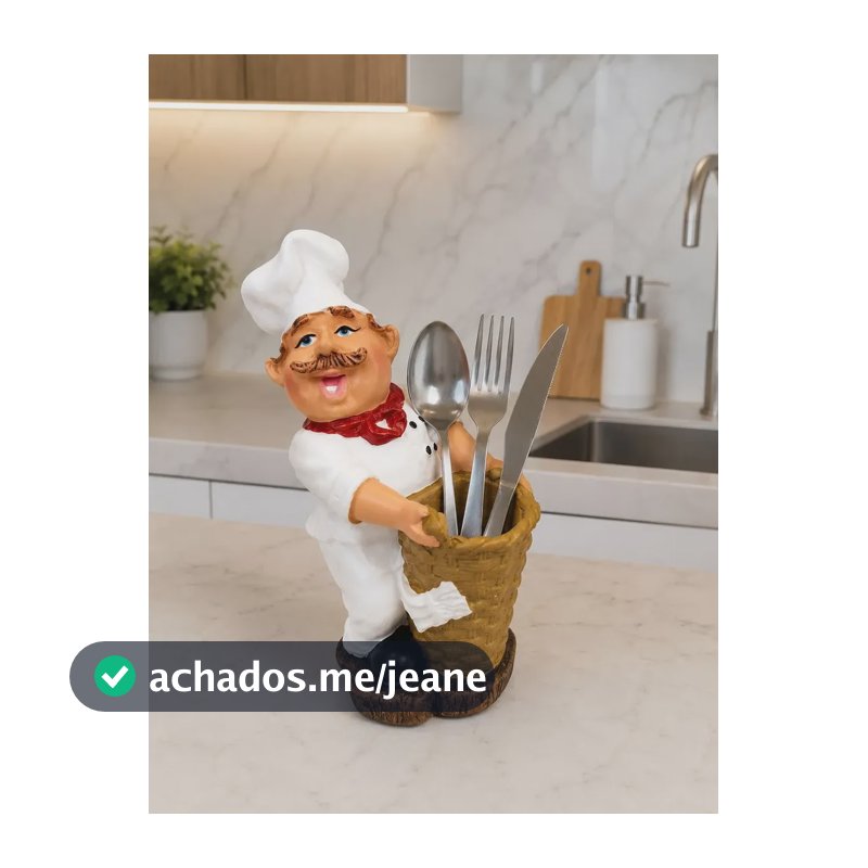 Cozinheiro Porta Colher, Decoração De Cozinha, Porta Talher Branco