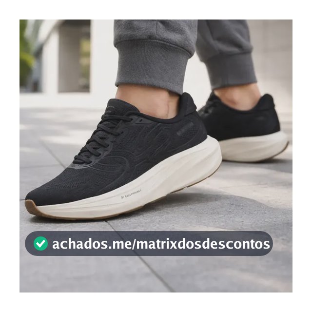 Tênis Olympikus Corre Max Preto Corrida Conforto Preto Liso 39 Br