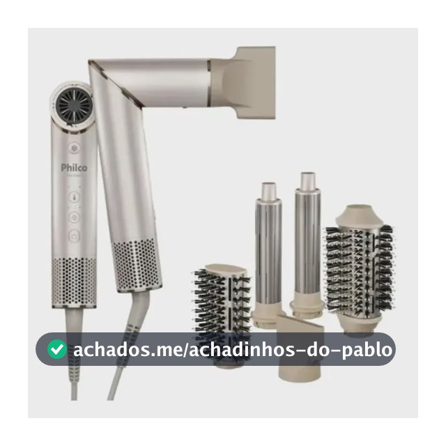 Secador De Cabelos Philco psc3500 4 Em 1 dobrável motor bldc Prateado
