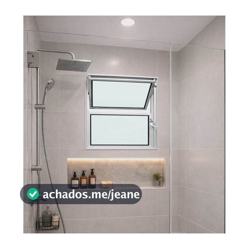 Vitro Basculante Branco 40 X 40 Vidro Liso Branco