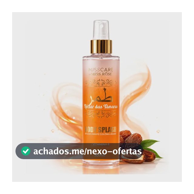 Body Splash Colônia Árabe Feminino Néctar Das Tâmaras 200ml