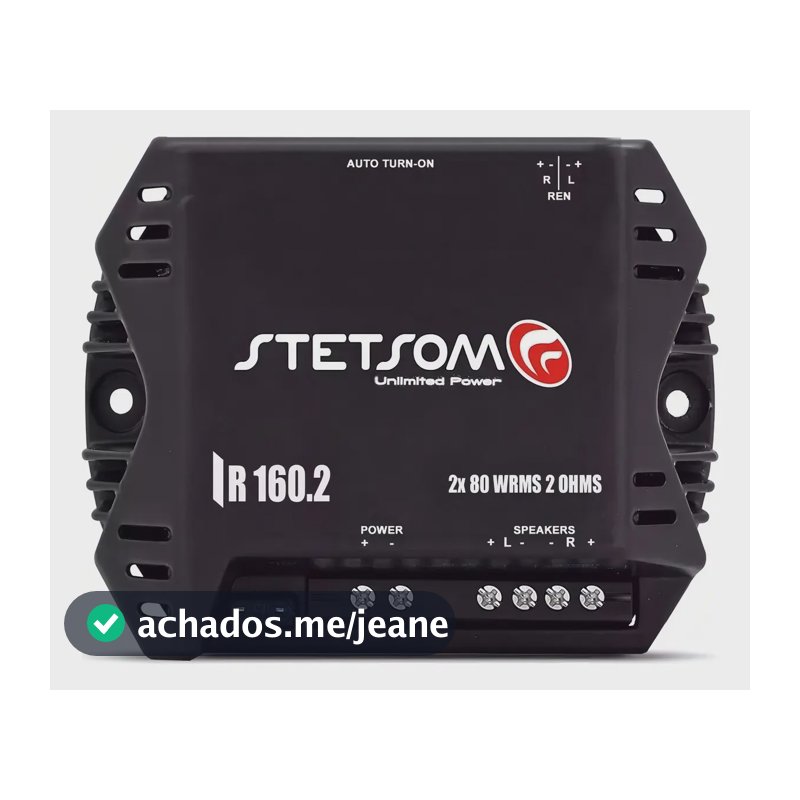 Módulo Amplificador Stetsom Iron Line 160w 2 Ohms 2 Canais Preto