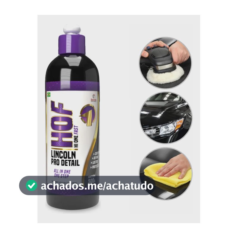 Composto Polidor Hof 4 Em 1 Corte Lustro Refino Lincoln Branco 127v