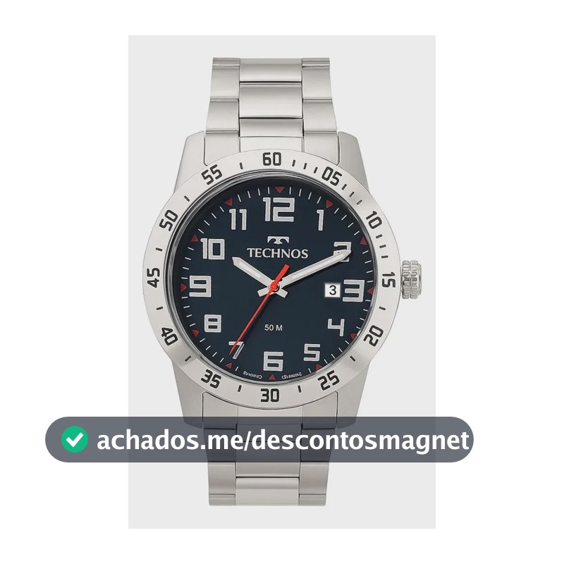 Relógio Technos Masculino Analógico Prateado 2115myi/1a Prateado