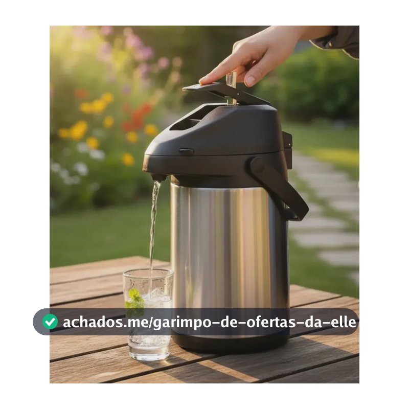 Garrafa Térmica Azarte Inox 2,5l Tereré - 24h Frio Inox