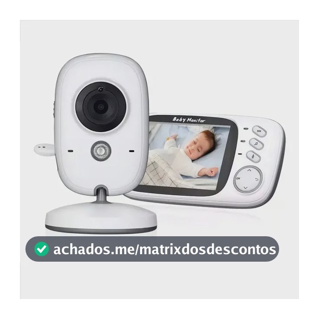 Baba Eletrônica Baby Monitor Vb603 Visão Noturna Dual Audio Cor Branco Estary Shop