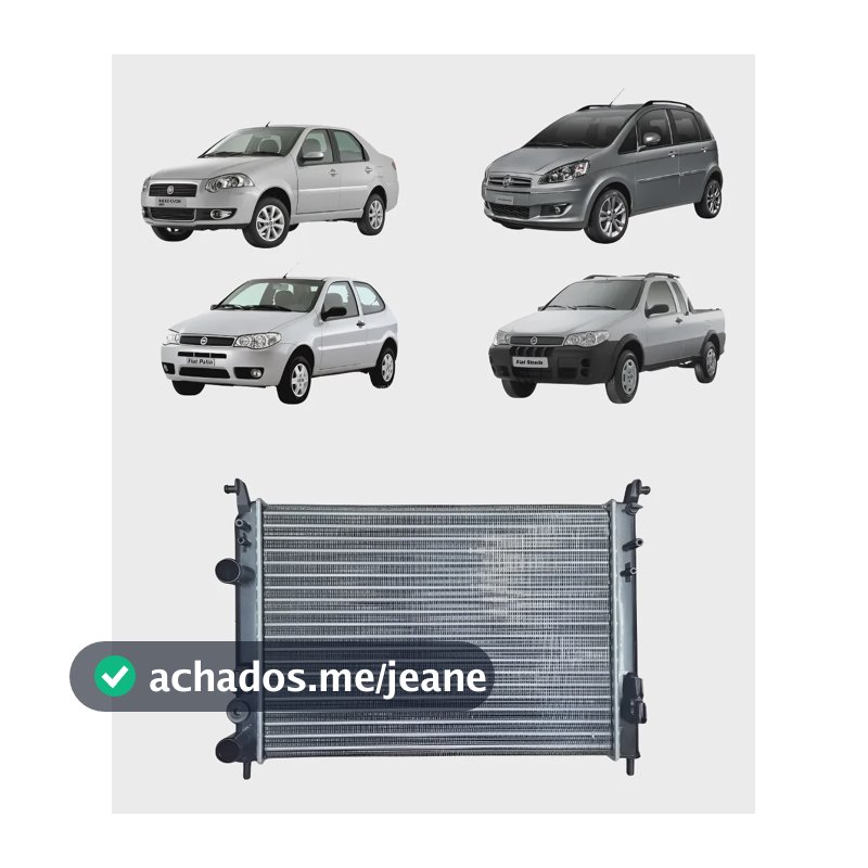 Radiador Palio Fire 2001 2002 2003 2004 2005 2006 Até 2017
