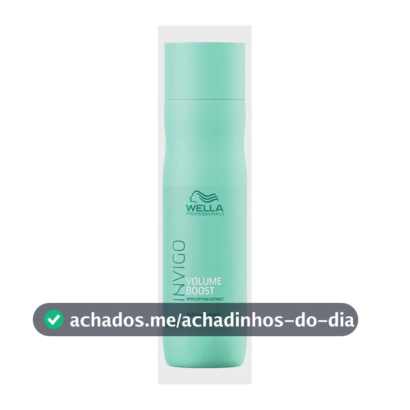 Shampoo de Volume Para Cabelos Finos Invigo Boost 250ml Wella Professionals