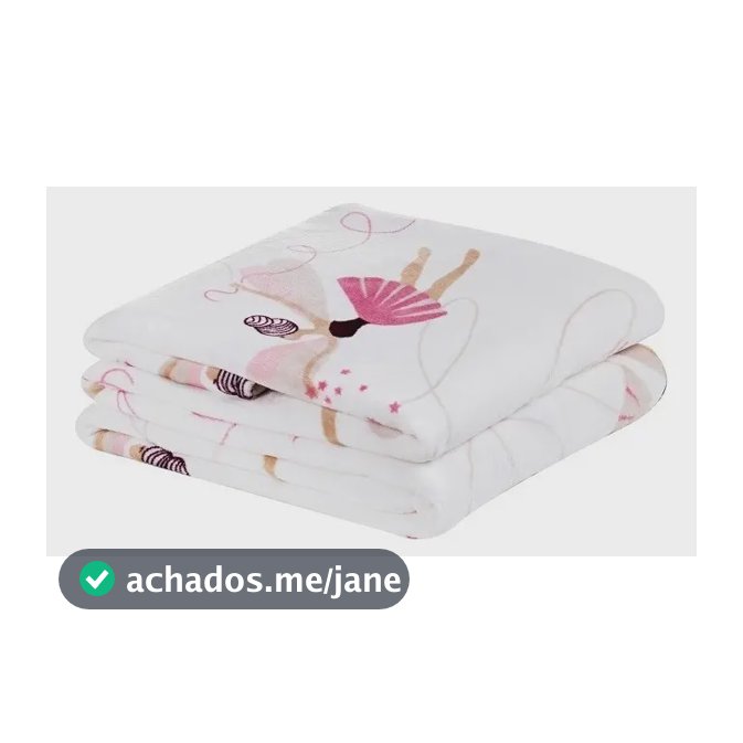 Manta Solteiro Infantil Flannel Bouti Kids Antialergica Cor Bailarina Desenho do tecido Game