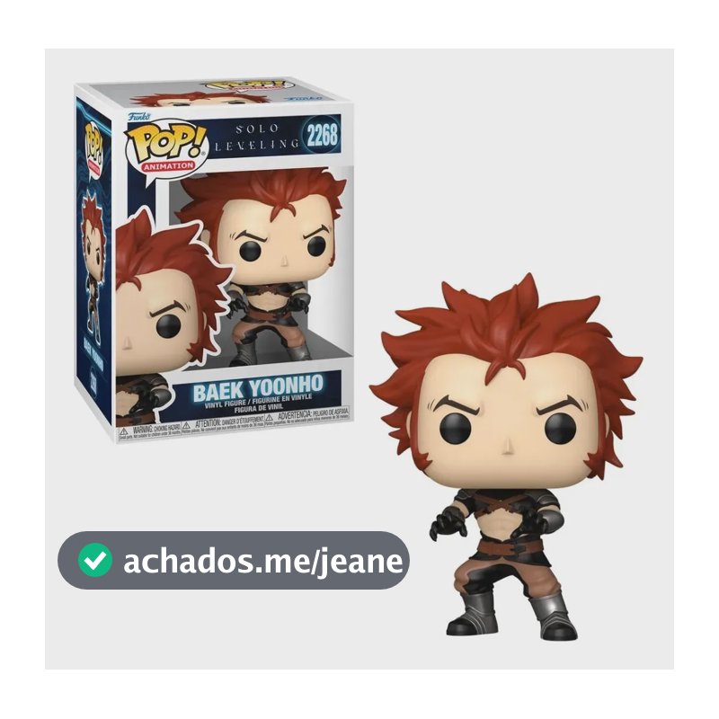 Boneco Funko Pop! Solo Leveling - Baek Yoonho