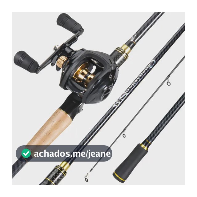 Kit Pesca Vara 5-10lb 1,80m Em 2 Partes + Carretilha 7,2:1