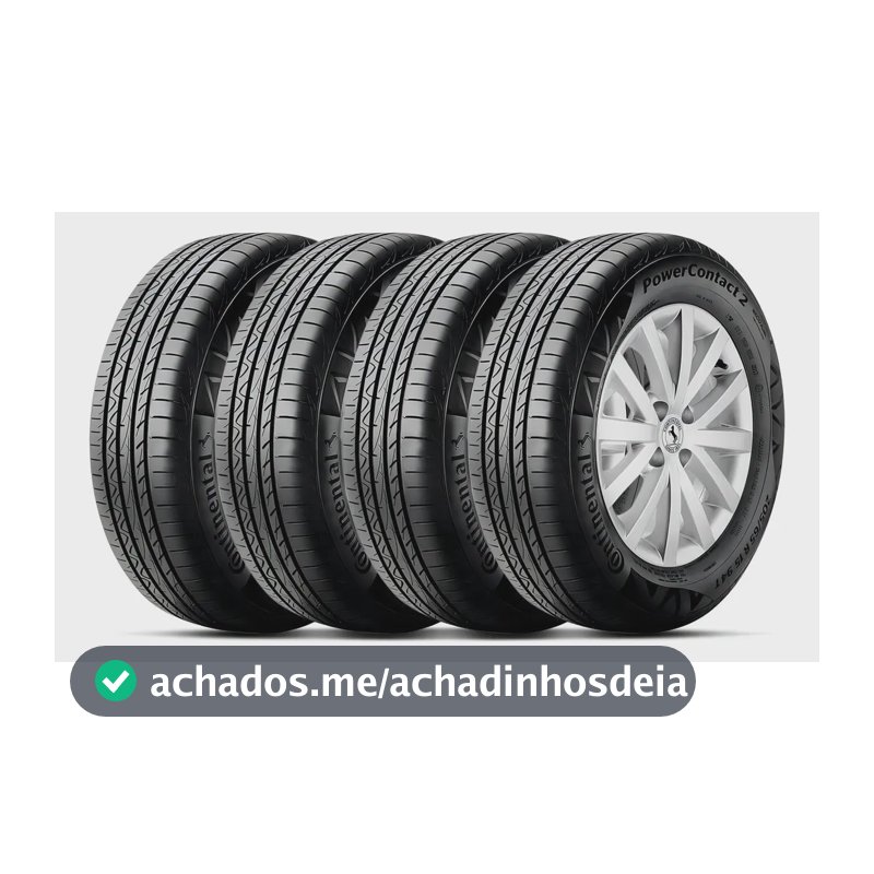 Kit 4 Pneu Continental Aro 16 205/55r16 91v Fr Powercontact2