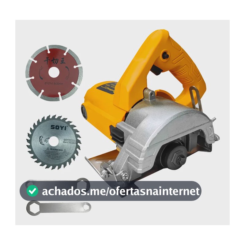Serra Corte Marmore Profissional-1300w Cortador Parede 220v